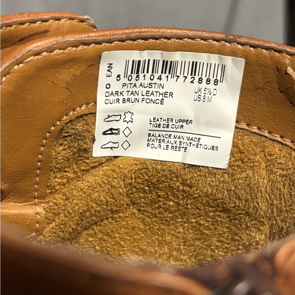 CLARKS Pita Austin Tan Leather Boots Womens Size 8 - Picture 10 of 10